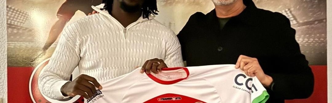 奥地利第3级球队施泰尔前进官方宣布，签下前青岛红狮中锋姆万巴