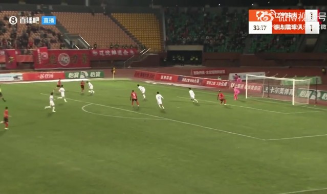 第33分钟-邦本宜裕传中 安以恩推射空门 辽宁铁人2-1深圳青年人！