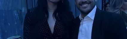 拉齐奥圣诞晚会📸杨莉娜和佩德罗合影